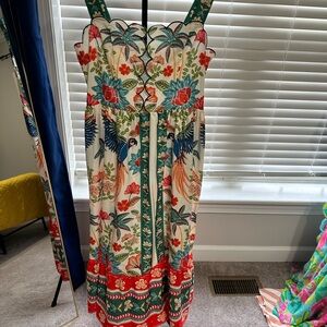 SHEIN Multicolor Floral Midi Dress